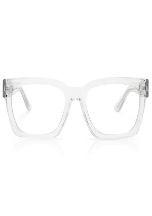 Anonymous Blue Light Glasses in Clear Crystal