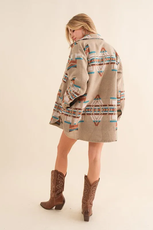 Aztec Shirt Jacket *Online Only*