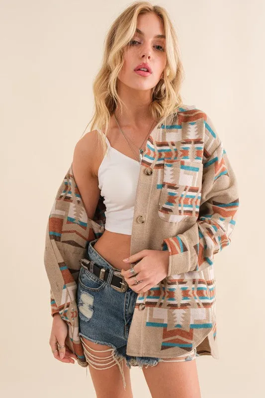 Aztec Shirt Jacket *Online Only*