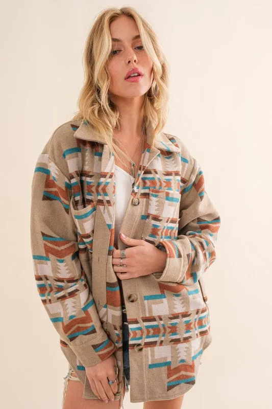 Aztec Shirt Jacket *Online Only*