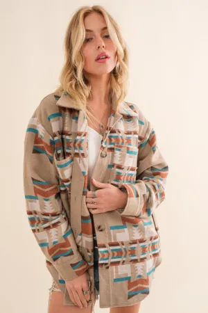 Aztec Shirt Jacket *Online Only*