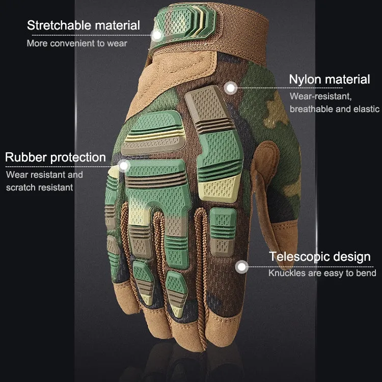 B33 Outdoor Mountaineering Riding Anti-Skid Protective Motorcycle Gloves, Size: L(Brown)