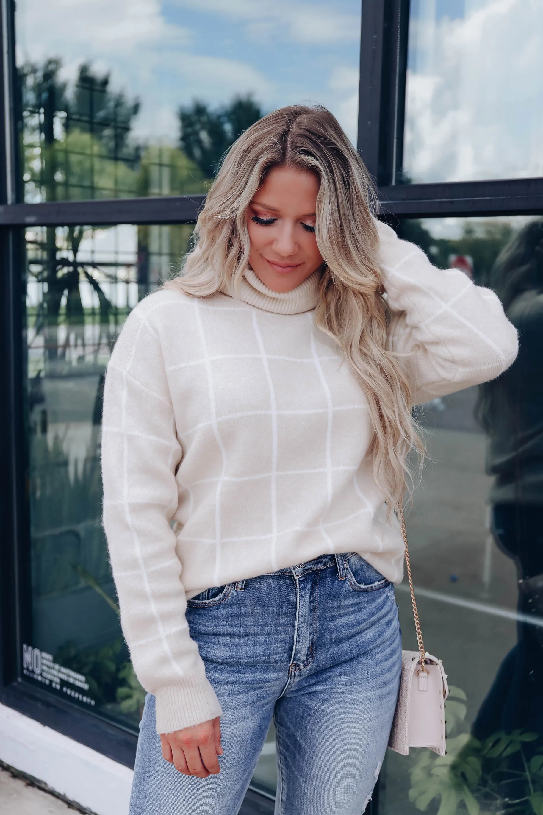 Barcelona Nude Turtleneck Sweater