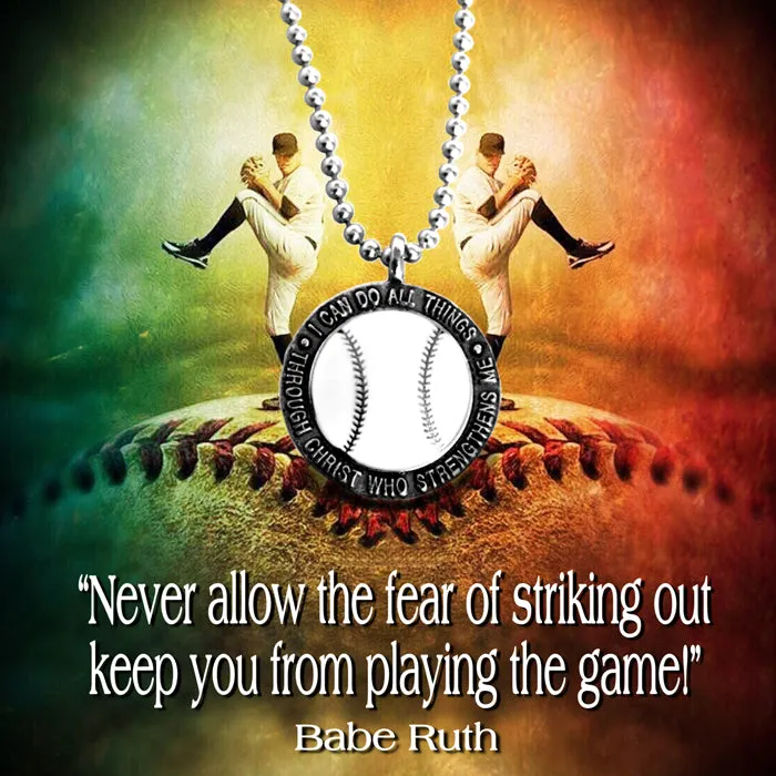 Baseball Necklace Phil 4:13