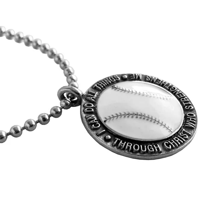 Baseball Necklace Phil 4:13