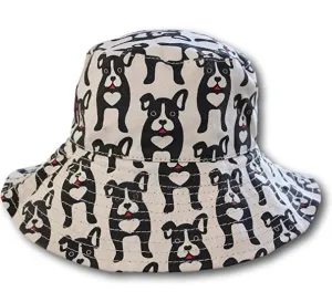 Beach Hat Black Dog