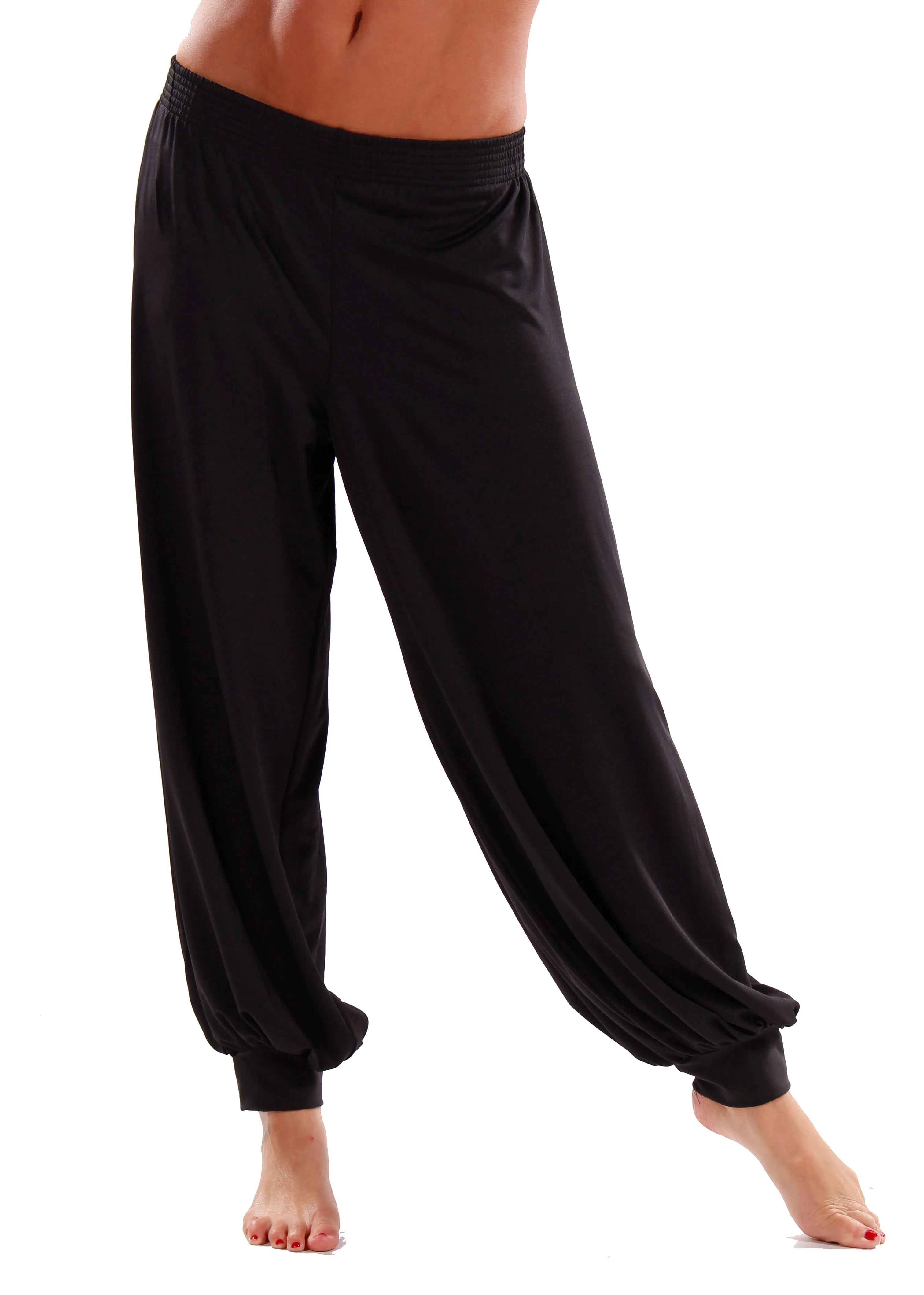 Belly Dance Stretchy Lycra Cotton Harem Pants | HELIPE