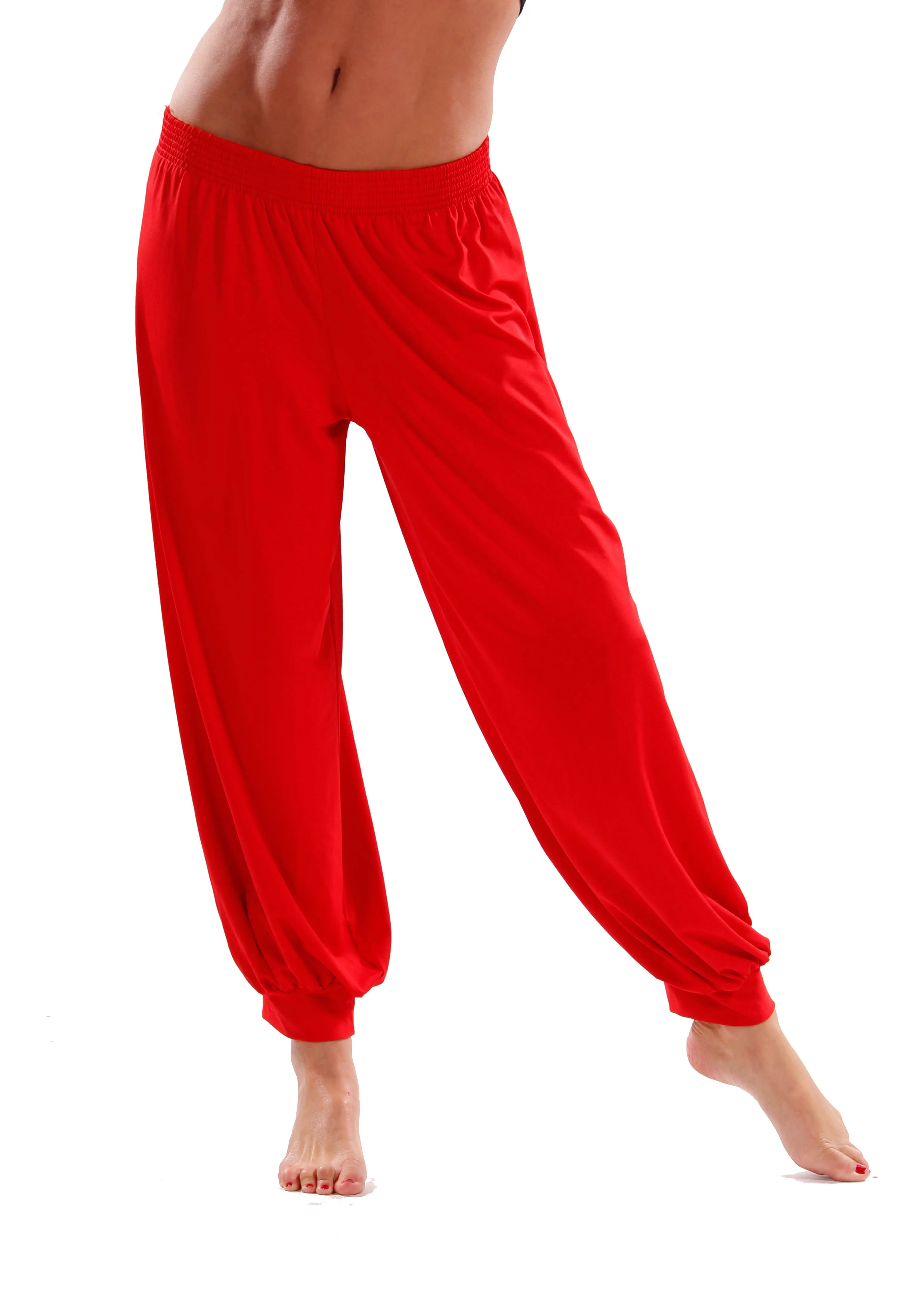 Belly Dance Stretchy Lycra Cotton Harem Pants | HELIPE