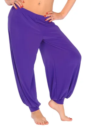 Belly Dance Stretchy Lycra Cotton Harem Pants | HELIPE