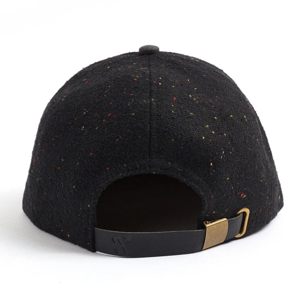 Black Travis Flat Brim Speckle Hat