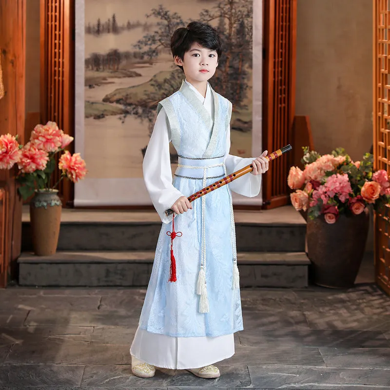 Boys Ancient Chinese Summer Robe Hanfu Costume