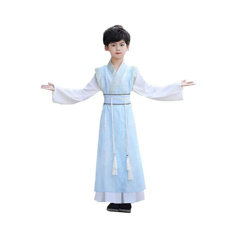 Boys Ancient Chinese Summer Robe Hanfu Costume