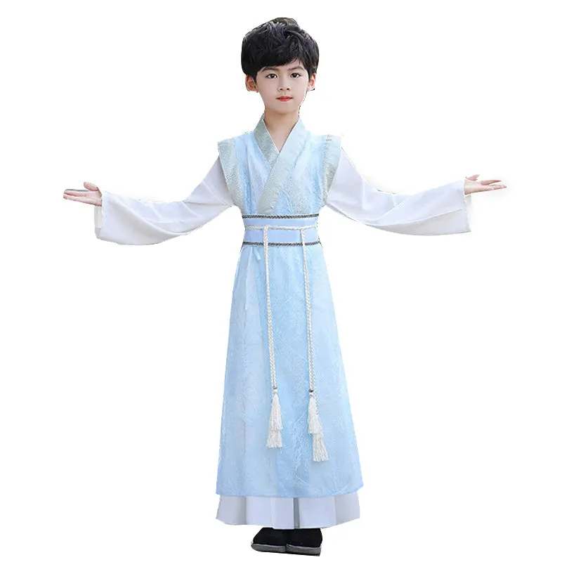 Boys Ancient Chinese Summer Robe Hanfu Costume