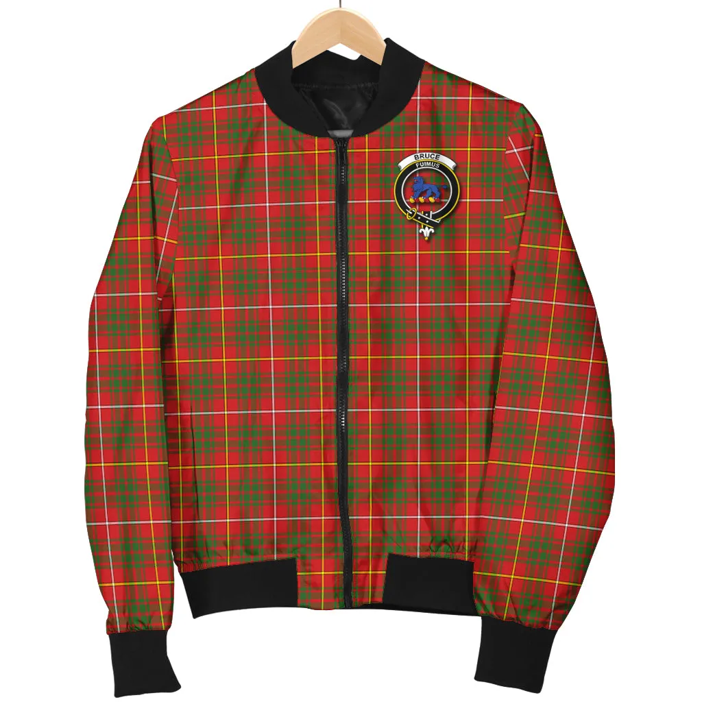 Bruce Modern Tartan Bomber Jacket with Family Crest