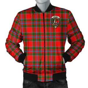 Butter Tartan Bomber Jacket with Family Crest