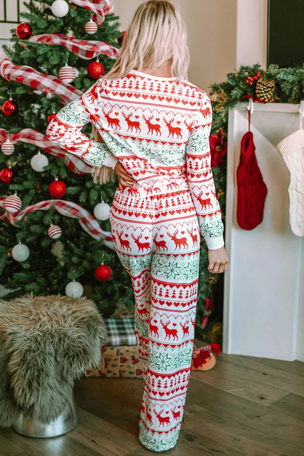 Christmas Top and Pants Lounge Set