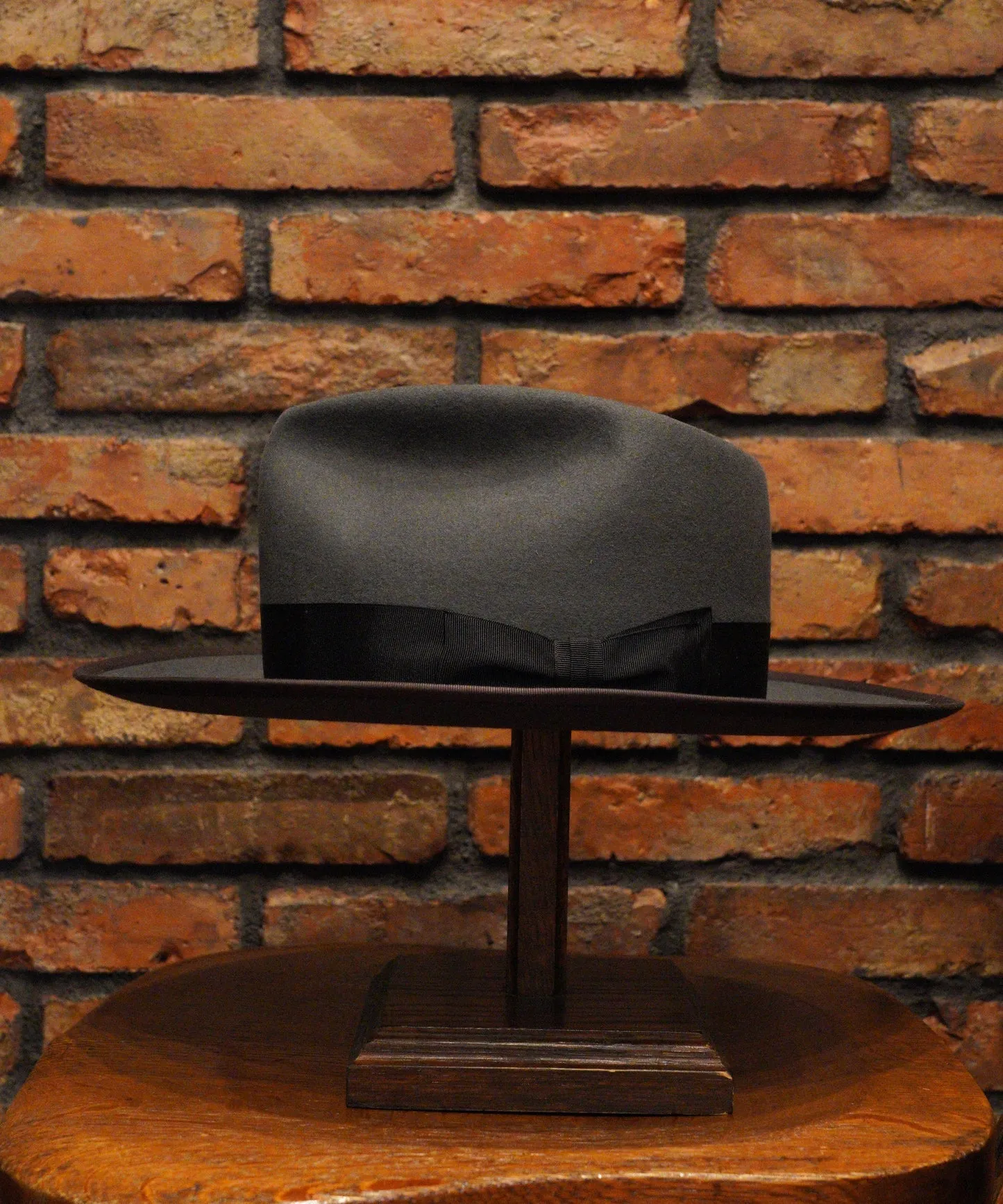 Classic Charm Felt Fedora Hat in Grey