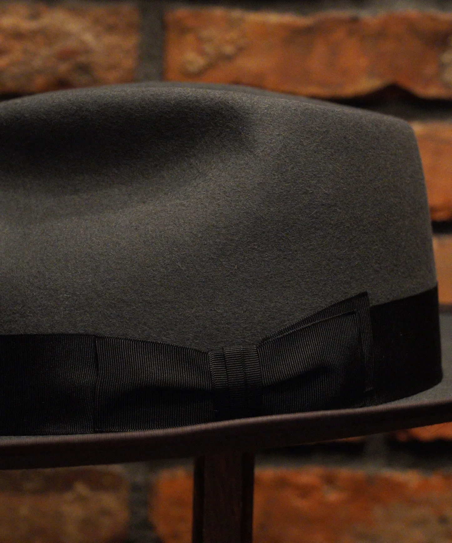 Classic Charm Felt Fedora Hat in Grey