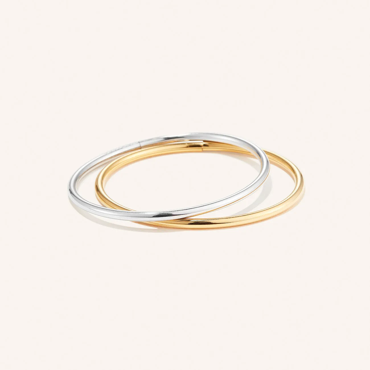 Dane Bangle Set 2 pk | Two-Tone