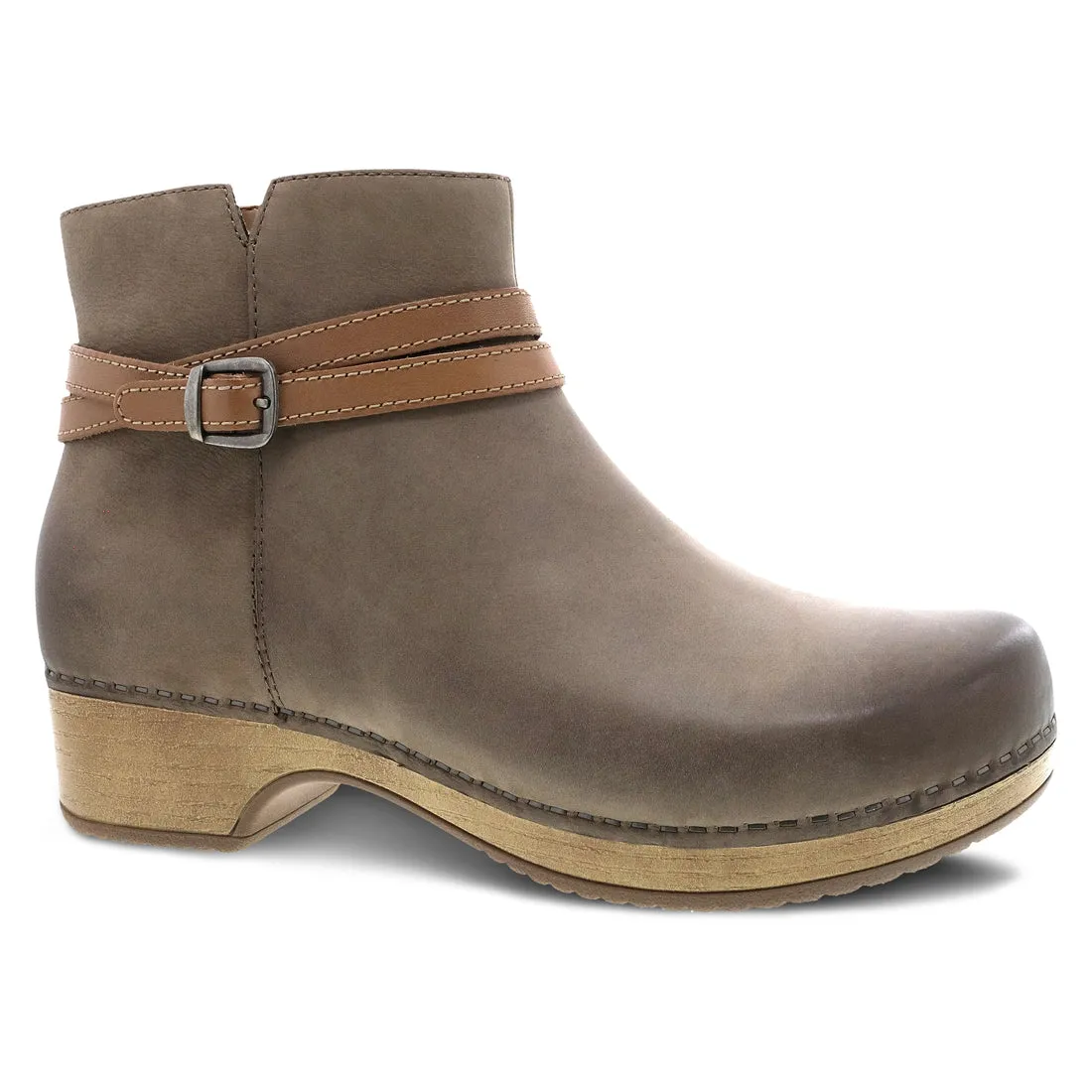 Dansko Brook Burnished Suede Boot in Taupe