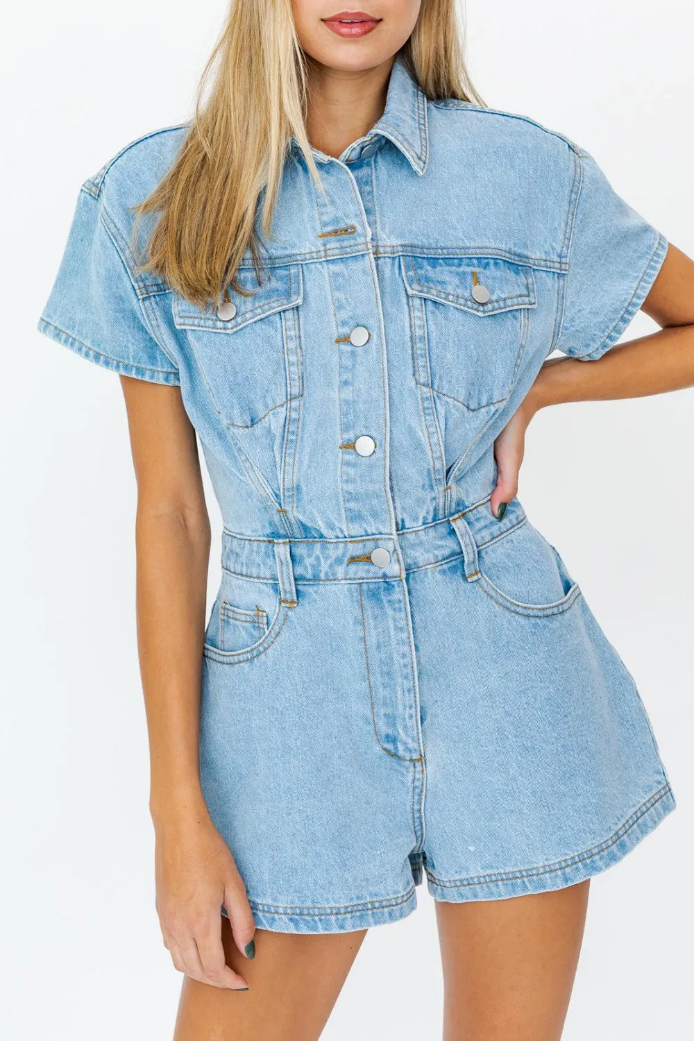 Denim Doll Romper