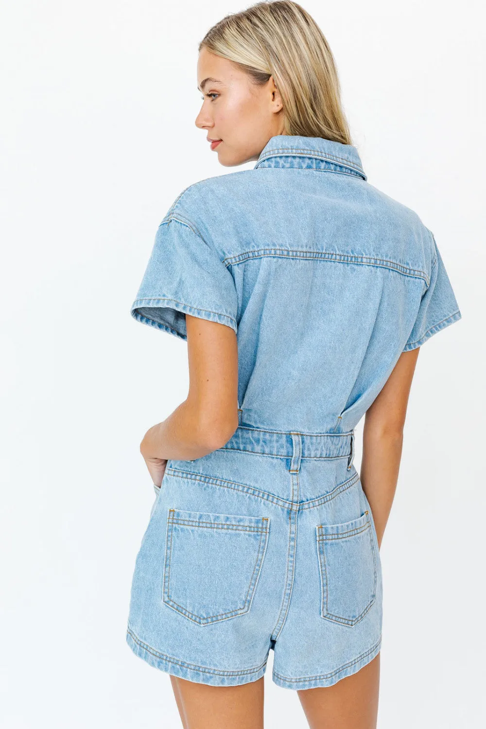 Denim Doll Romper