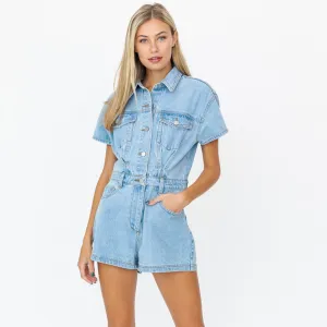 Denim Doll Romper