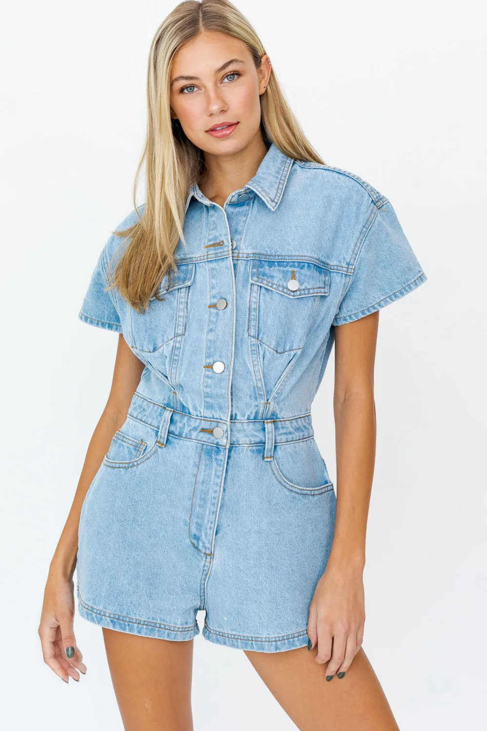 Denim Doll Romper