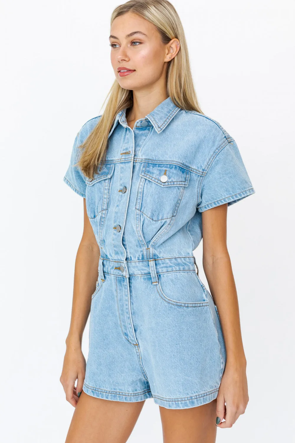 Denim Doll Romper