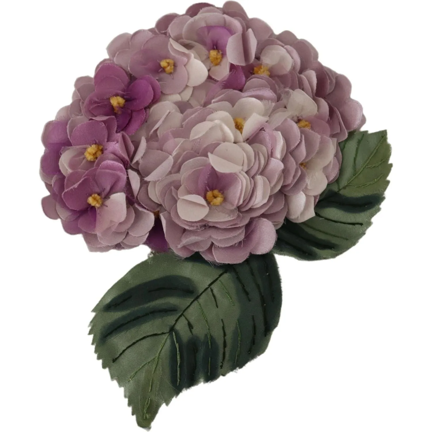 Dolce & Gabbana Elegant Purple Floral Silk Blend Brooch