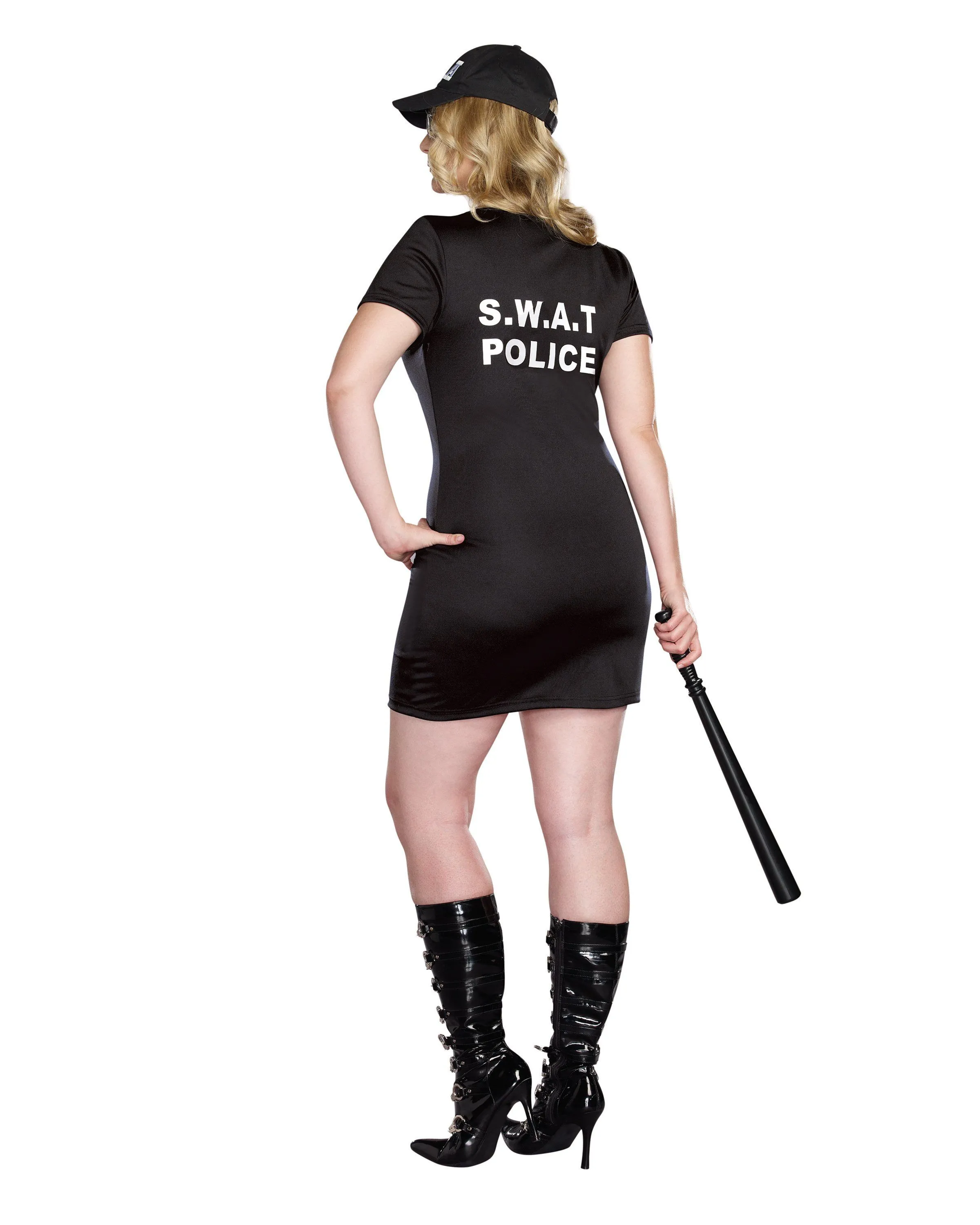 Dreamgirl Plus Size SWAT Police - Black