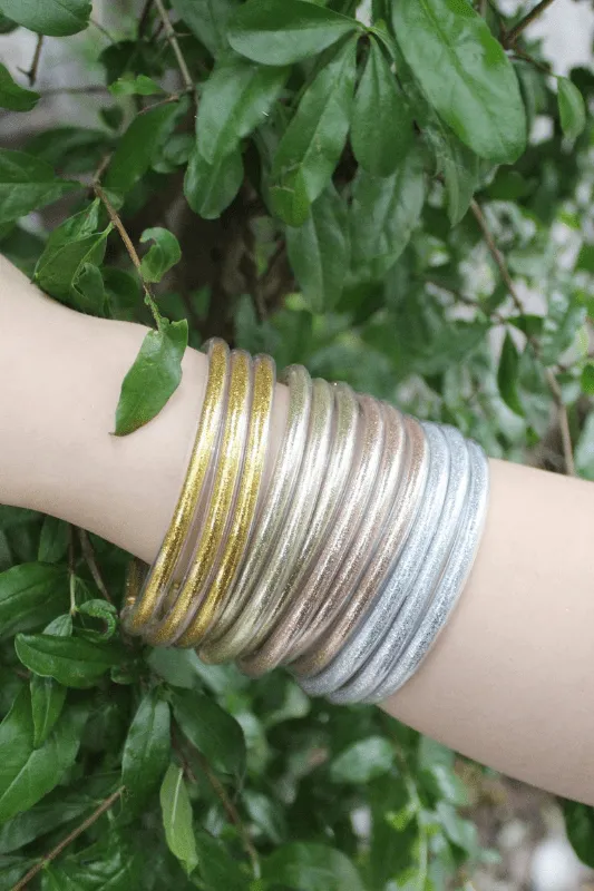 Flexible Bangle Set | Silver