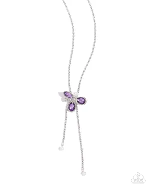 FLORAL Values - Purple Necklace