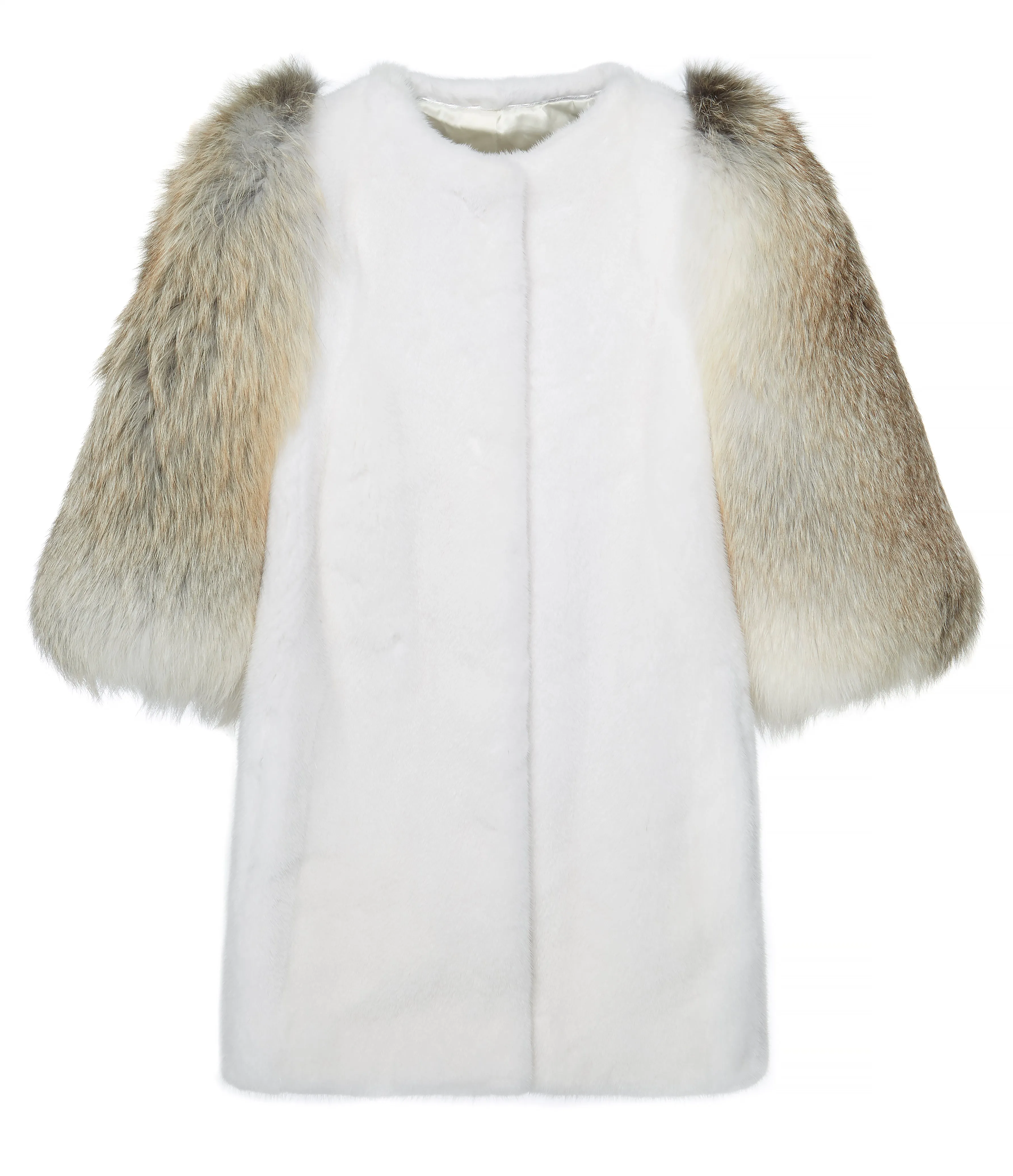 Gaga Mink and Fox Fur Jacket