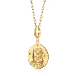 Gold Plated Virgo Zodiac Necklace