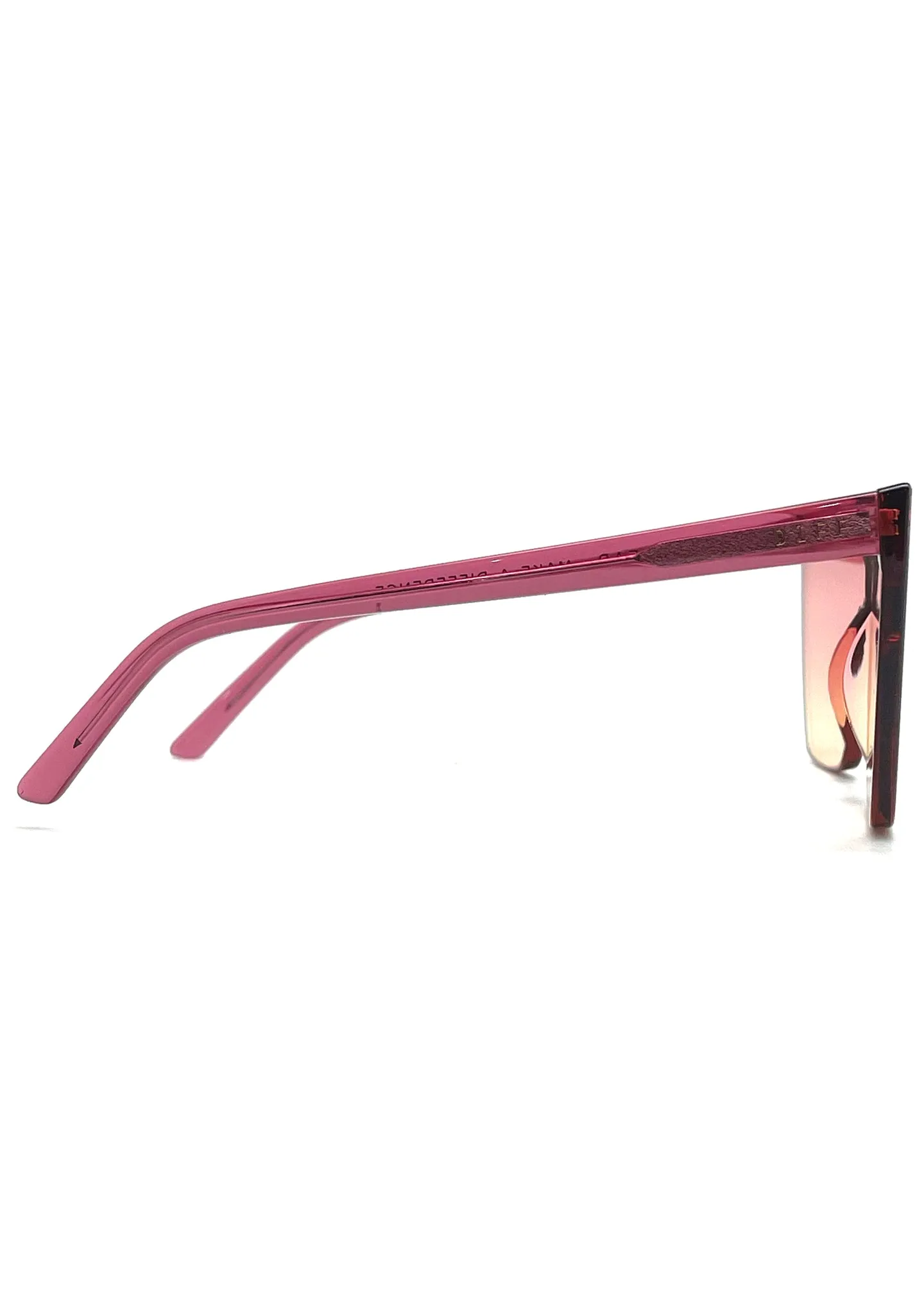 Goldie Sunglasses in Macarena Pink Crystal Sunset Gradient Flash