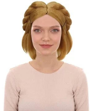 HPO Adult Women's Action Game Blonde Bob Wig I Cosplay Wig I Flame-retardant Synthetic Fiber