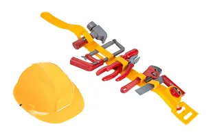 Kids Tool Toy - Pretend Play Children's Tool Belt Set with Hard Hat, Tape Measure and Toy Hand Tools