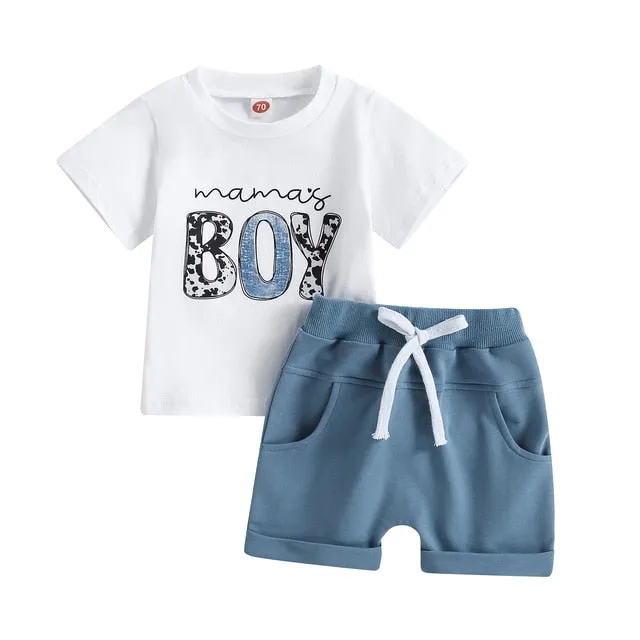 Mamas boy - Cute Boys Casual Set