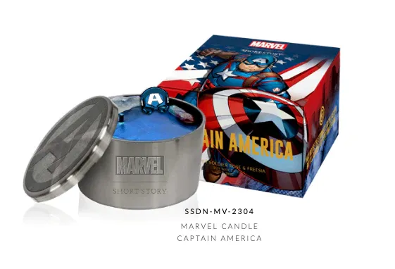 Marvel Candle Captain America