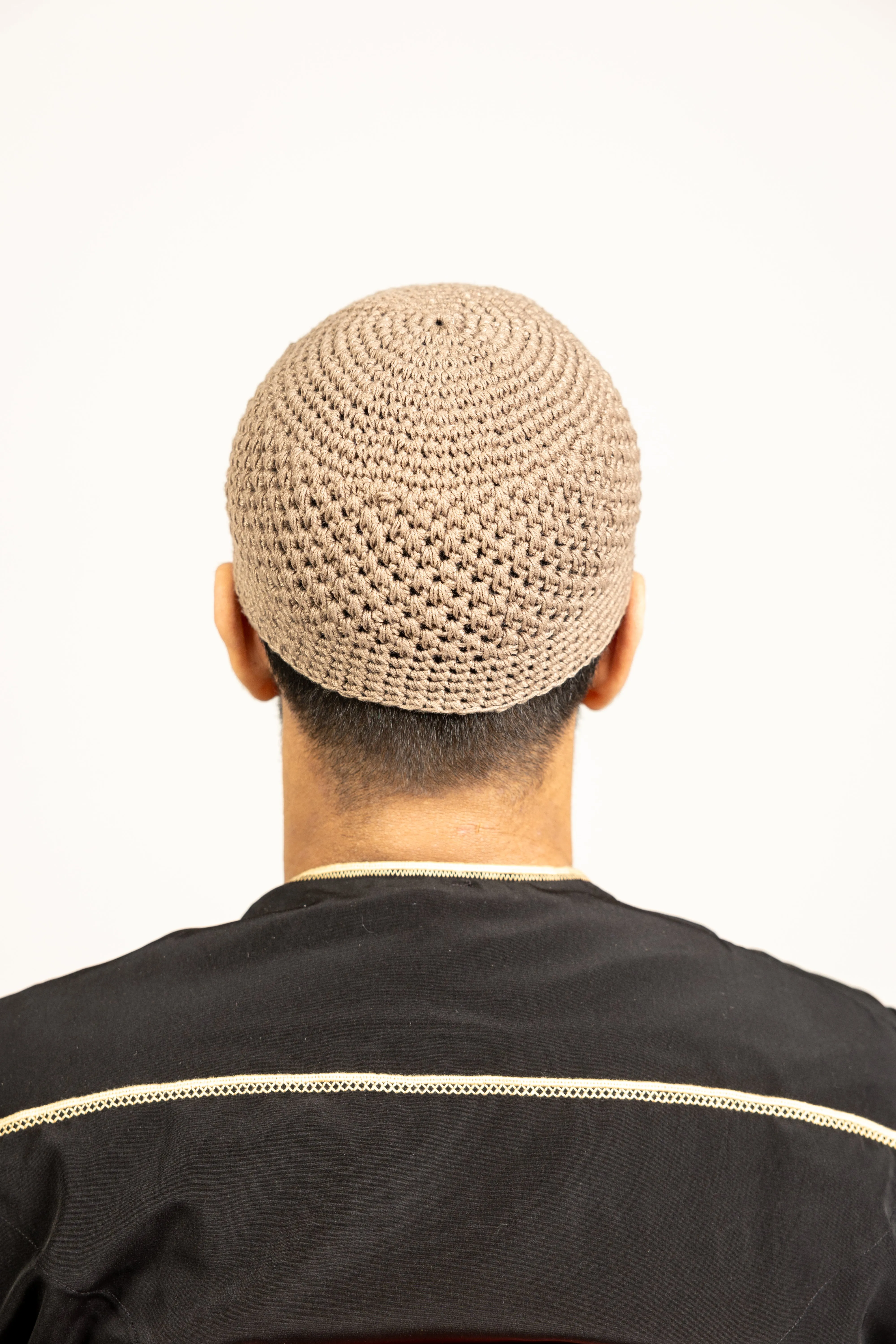 Mens Soft Wool Knitted Topi Islamic Prayer Hat One Size