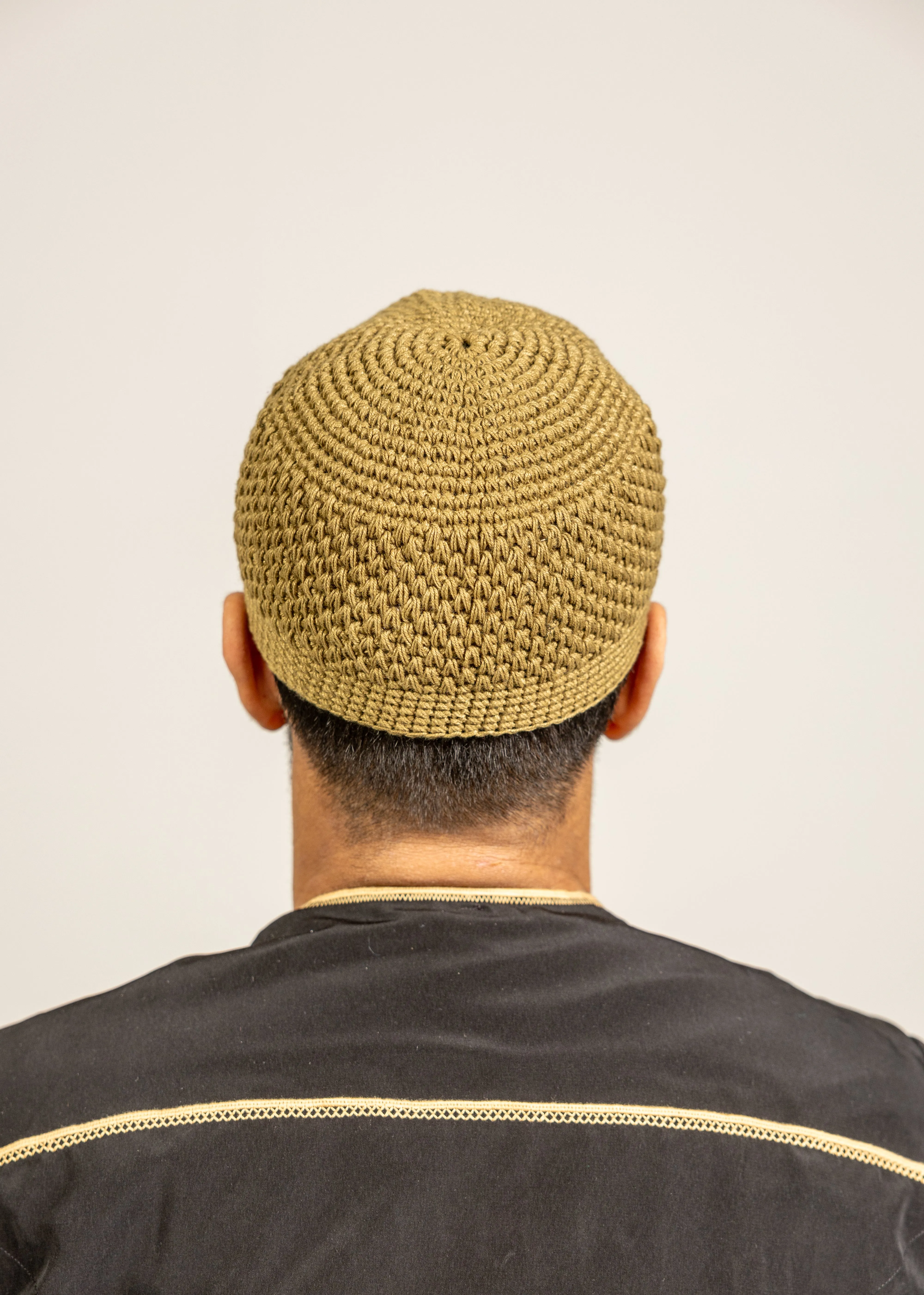 Mens Soft Wool Knitted Topi Islamic Prayer Hat One Size