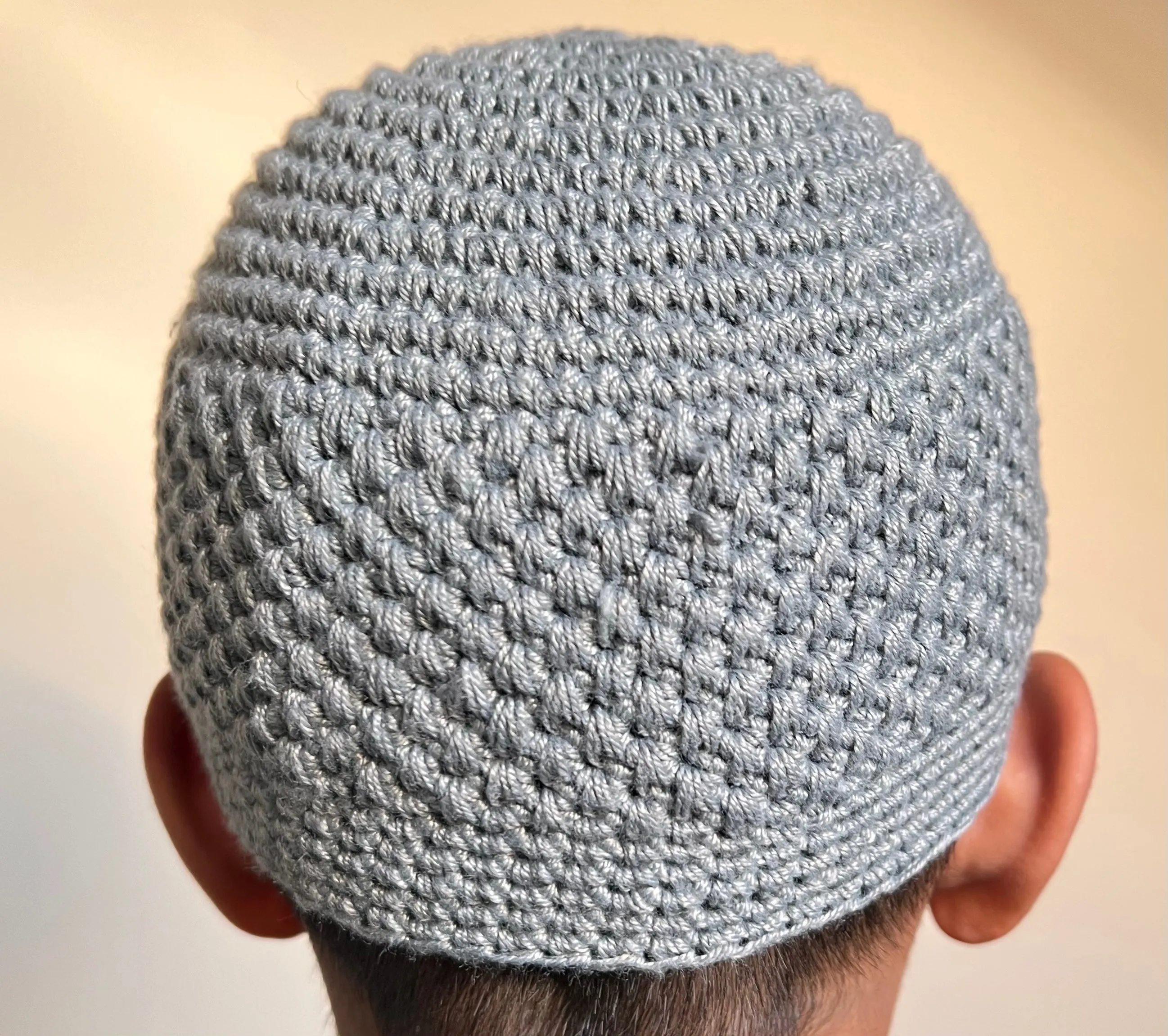 Mens Soft Wool Knitted Topi Islamic Prayer Hat One Size