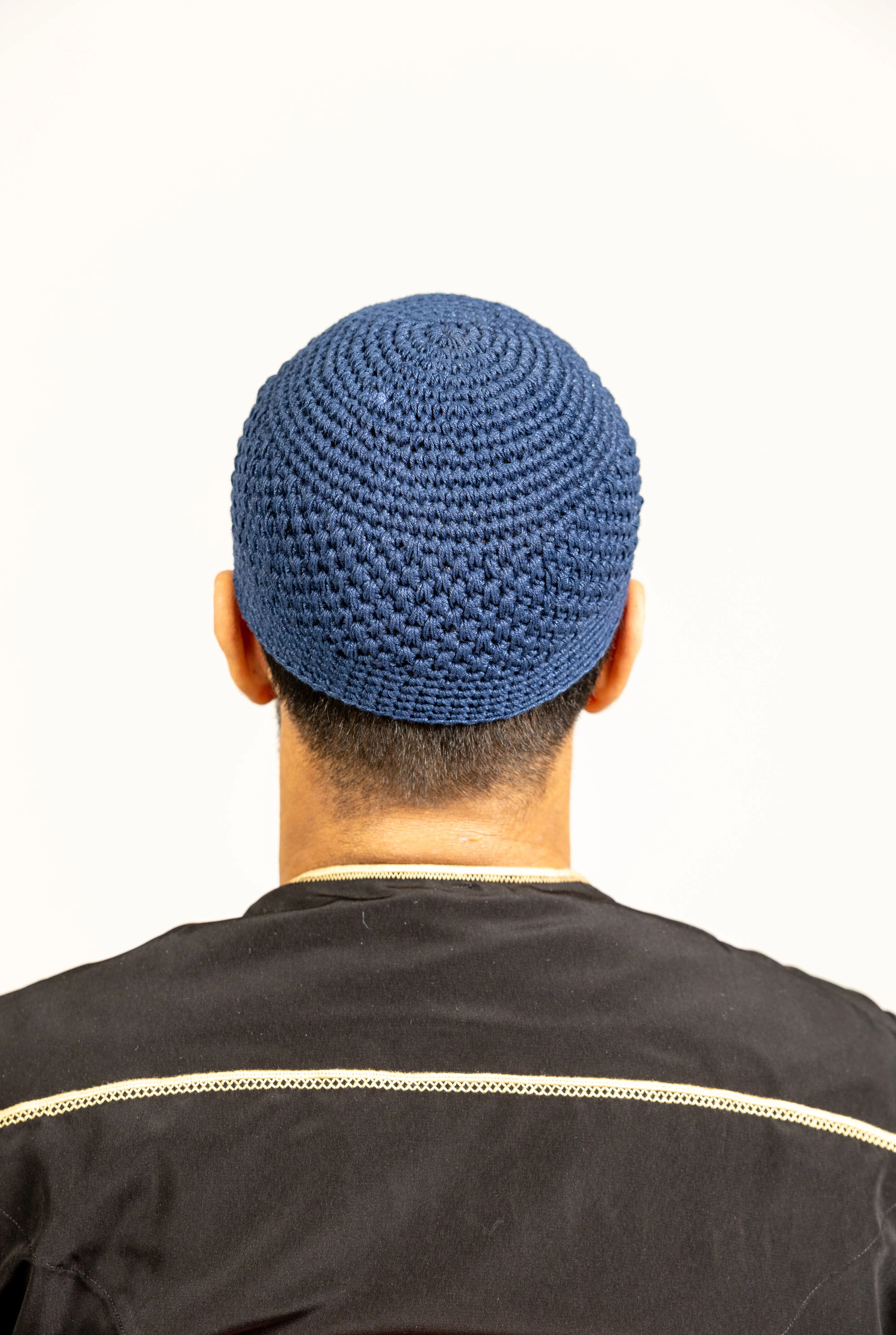 Mens Soft Wool Knitted Topi Islamic Prayer Hat One Size