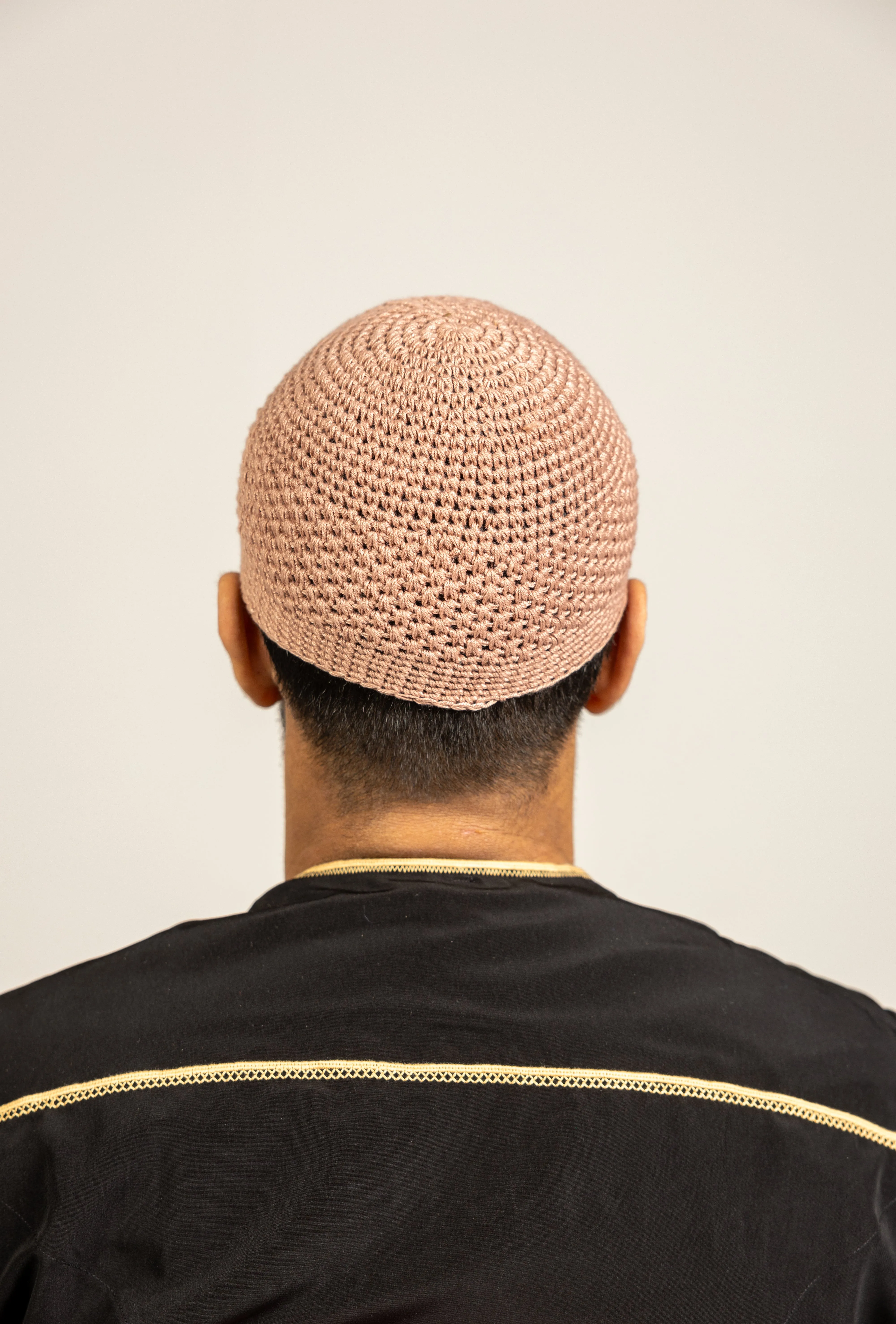 Mens Soft Wool Knitted Topi Islamic Prayer Hat One Size