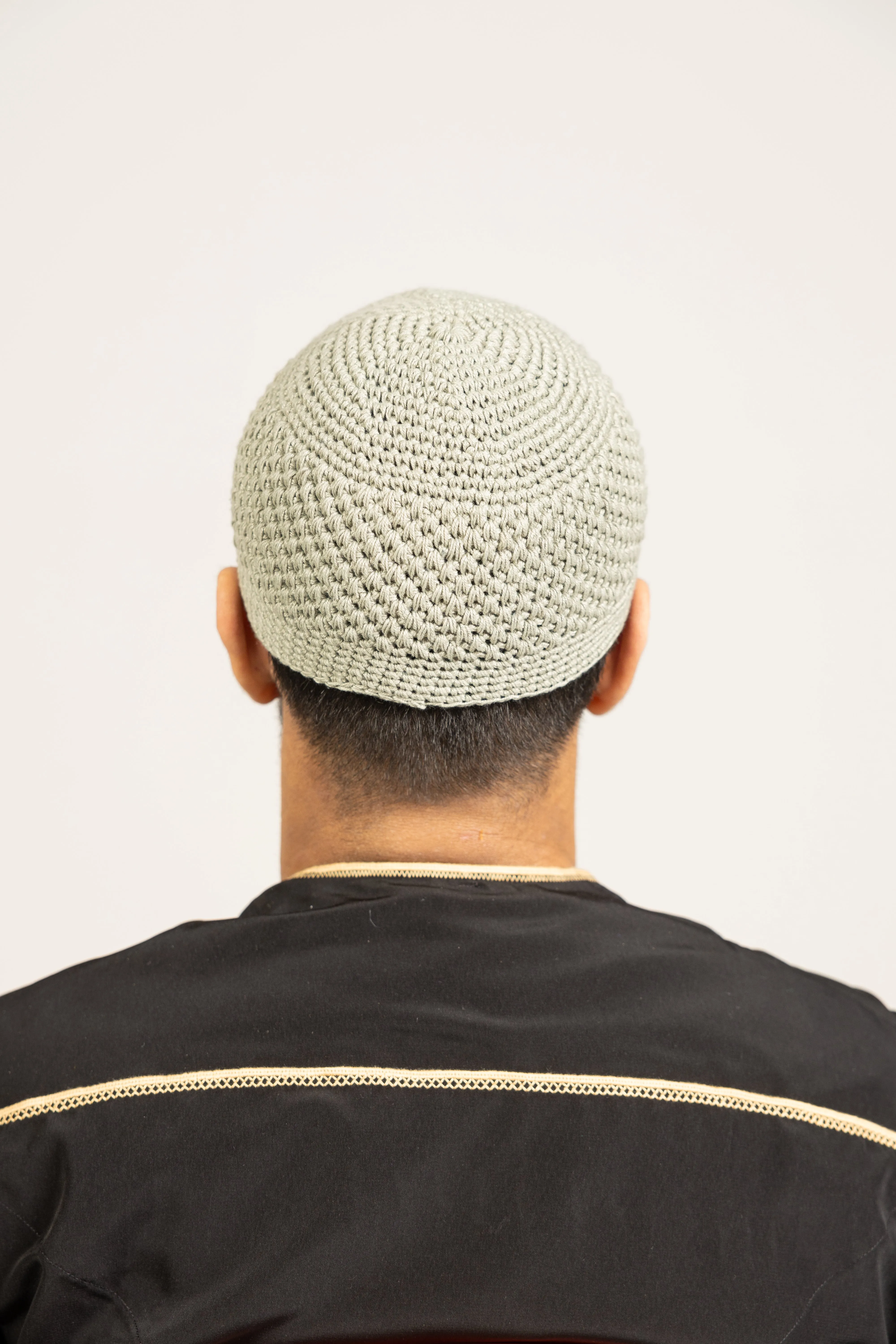 Mens Soft Wool Knitted Topi Islamic Prayer Hat One Size