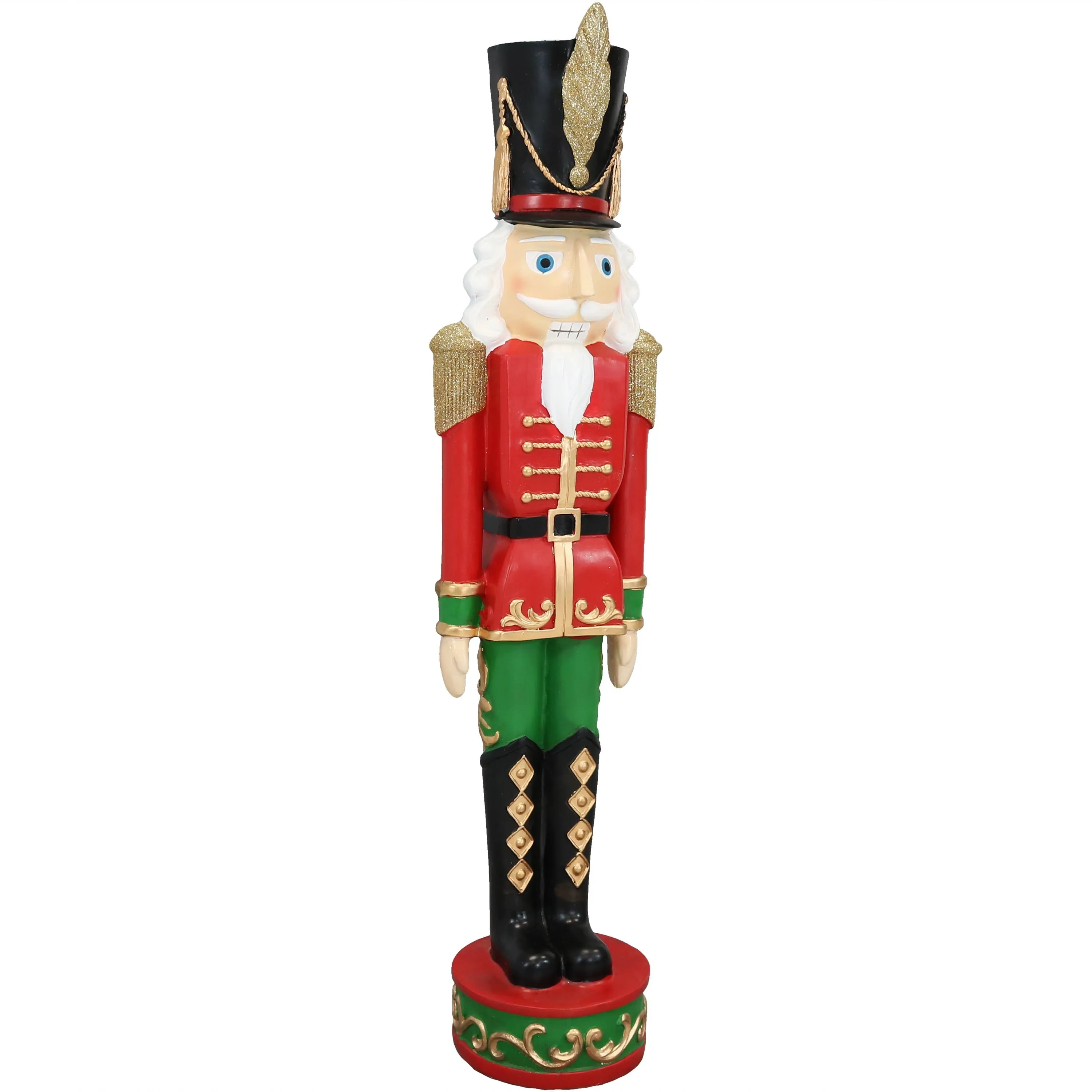 modern Kristoff the Nutcracker Soldier Christmas Decor - 37" - 1 Nutcracker 1 37"