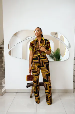 MORAYO AFRICAN PRINT SHIRT & PANTS SET