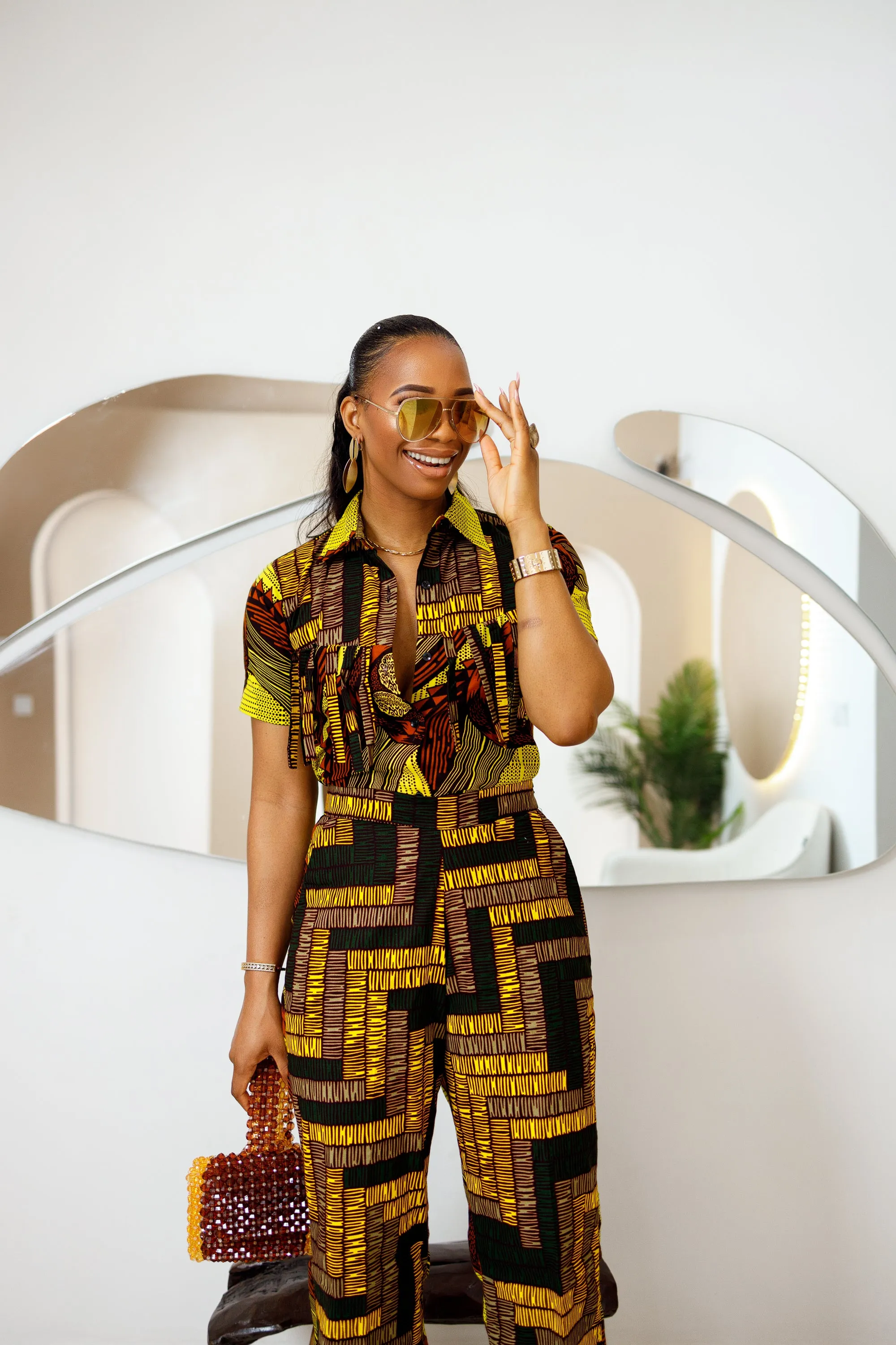 MORAYO AFRICAN PRINT SHIRT & PANTS SET