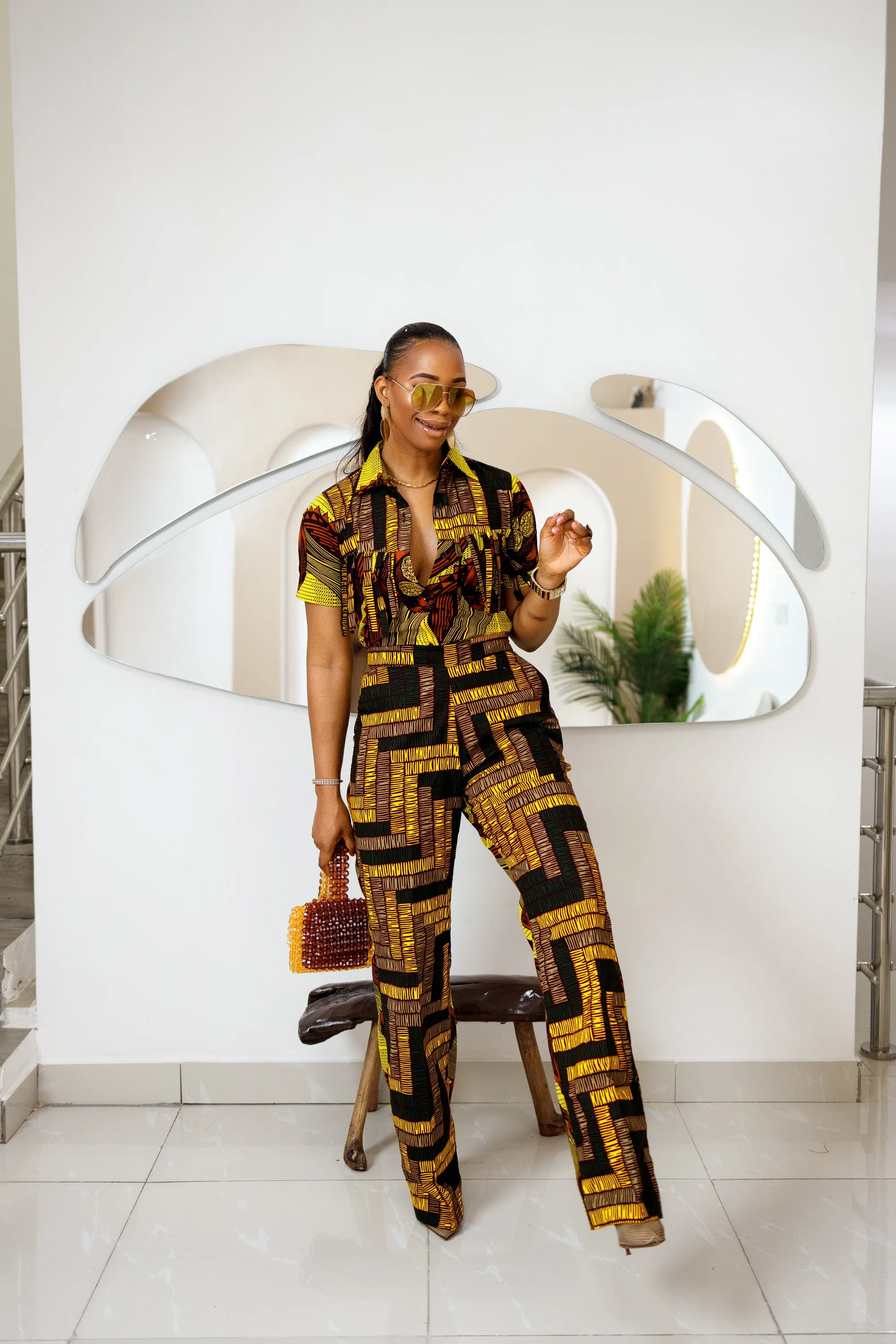 MORAYO AFRICAN PRINT SHIRT & PANTS SET